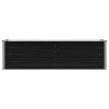 vidaXL Garden Raised Bed Anthracite 63"x15.7"x17.7" Galvanized Steel