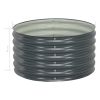 vidaXL Garden Raised Bed 31.5"x31.5"x17.3" Galvanized Steel Gray