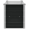 vidaXL Garden Raised Bed Anthracite 63"x15.7"x17.7" Galvanized Steel