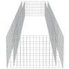 vidaXL Gabion Raised Bed Galvanized Steel 177.2"x35.4"x19.7"