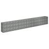vidaXL Gabion Raised Bed Galvanized Steel 141.7"x11.8"x23.6"