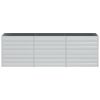 vidaXL Garden Raised Bed 94.5"x15.7"x30.3" Galvanized Steel Silver