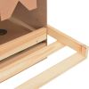 vidaXL Chicken Laying Nest 5 Compartments 46.1"x13"x21.3" Solid Pine Wood