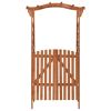 vidaXL Pergola with Gate 45.7"x15.7"x80.3" Solid Firwood