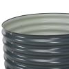 vidaXL Garden Raised Bed 31.5"x31.5"x17.3" Galvanized Steel Gray
