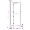 vidaXL Garden Shed 21.7"x20.5"x68.7" Solid Wood Fir