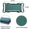 Bosonshop Garden Kneeler & Seat Folding Multi-Functional Steel Garden Stool with Tool Bag EVA Kneeling Pad