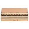 vidaXL Chicken Laying Nest 5 Compartments 46.1"x13"x21.3" Solid Pine Wood