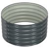 vidaXL Garden Raised Bed 31.5"x31.5"x17.3" Galvanized Steel Gray