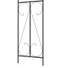vidaXL Garden Arch Dark Green 47.2"x15"x101.6" Iron