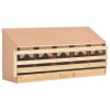 vidaXL Chicken Laying Nest 5 Compartments 46.1"x13"x21.3" Solid Pine Wood