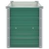 vidaXL Garden Raised Bed Galvanized Steel 39.4"x15.7"x17.7" Green