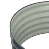 vidaXL Garden Raised Bed 31.5"x31.5"x17.3" Galvanized Steel Gray