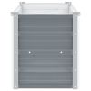 vidaXL Garden Raised Bed Galvanized Steel 39.4"x15.7"x17.7" Gray