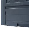 vidaXL Garden Composters 3 pcs Gray 23.6"x23.6"x28.7" 206.1 gal